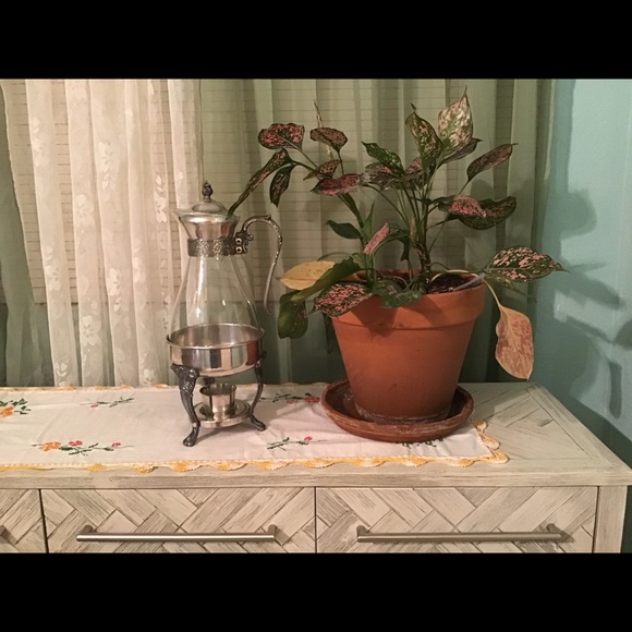 Antique Vintage Leonard Silverplate  & Glass Coffee Carafe - Picture 2 of 5